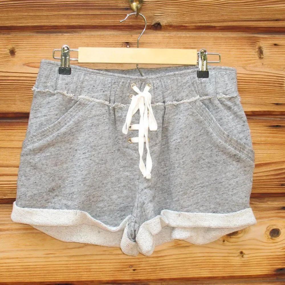 NWT Gray Knit High Rise Shorts